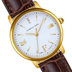 Leather watch woman Isabella Ford Selene image-2