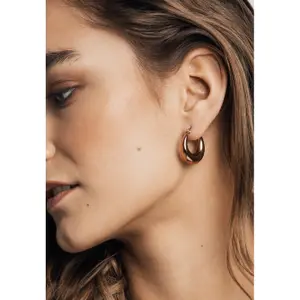Boucles d'oreilles créoles femme Isabella Ford Luna image-1