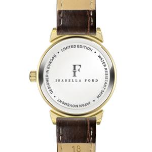 Crocodile leather watch for women Isabella Ford Barbara image-1