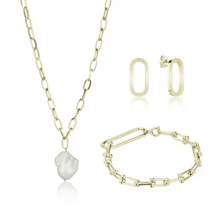 Set aus Halskette, Armband und Damenohrringen Isabella Ford Rosemary image-0