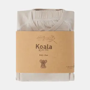 Baby Wrap Bodysuit and Trousers Set Isbjörn of Sweden Koala image-4