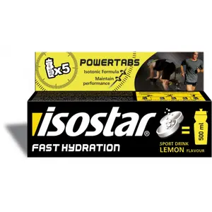 Comprimidos Isostar Powertabs Fast Hydration citron (12 tubes) image-1