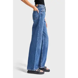 Hochtaillierte Straight Jeans Damen It's Basic Emma image-3