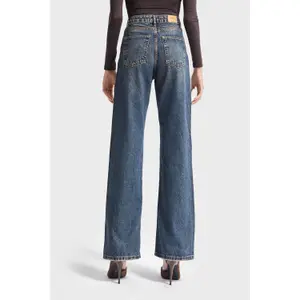 Women's High-Waisted Straight Jeans It's Basic Emma image-2
