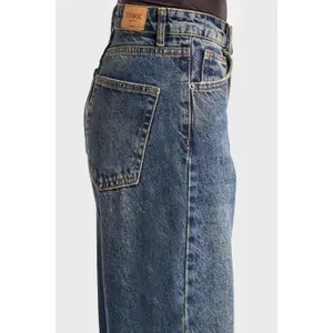 Women's High-Waisted Straight Jeans It's Basic Emma image-4