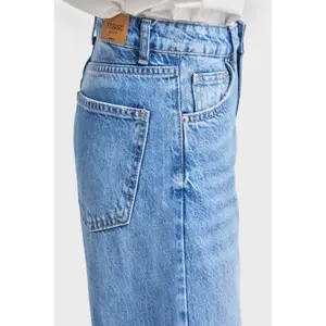 Hochtaillierte Straight Jeans Damen It's Basic Emma image-4