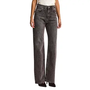 Jeans Straight mittlere Taille Damen It's Basic Emma image-0