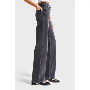 Hochtaillierte Straight Jeans Damen It's Basic Emma image-3