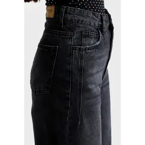 Hochbund Weite Beinform Jeans Damen It's Basic Olea image-4