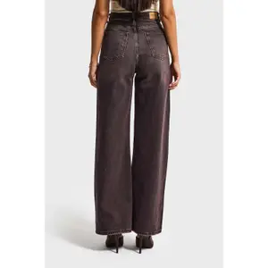 High Waisted Wide Leg Jeans Women It's Basic Olea image-2