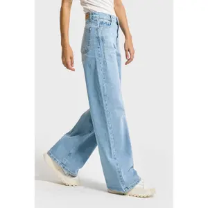 High Waisted Wide Leg Jeans Women It's Basic Olea image-3