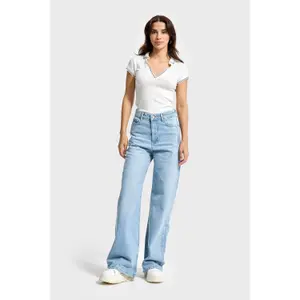 High Waisted Wide Leg Jeans Women It's Basic Olea image-1