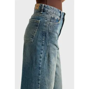 Hochbund Weite Beinform Jeans Damen It's Basic Olea image-4