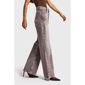 High Waisted Wide Leg Jeans Women It's Basic Olea image-3