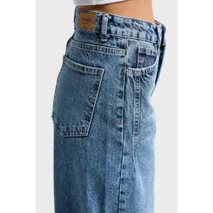 Hoge Taille Wide Leg Jeans Dames It's Basic Olea image-4