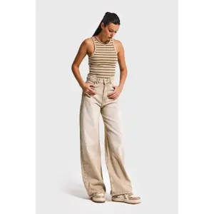 High Waisted Wide Leg Jeans Women It's Basic Olea image-1
