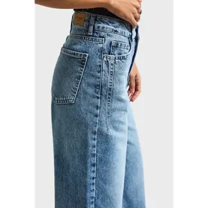 Hochbund Weite Beinform Jeans Damen It's Basic Olea image-4