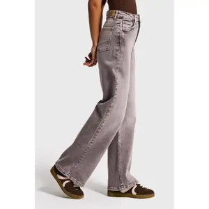 Hochwertige High-Waist Wide Leg Jeans Damen It's Basic image-3