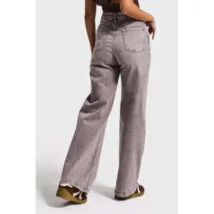Hochwertige High-Waist Wide Leg Jeans Damen It's Basic image-2