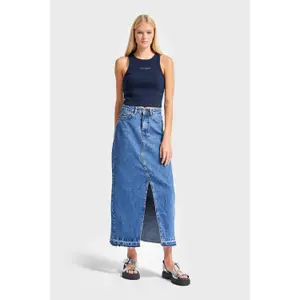 Saia de ganga feminina It's Basic taille mi-hautei image-3