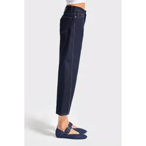 Tapered Jeans tidlös midjeshigh dam It's Basic Skater image-3