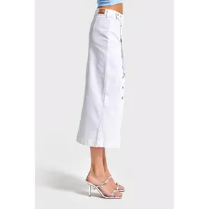 Jeansrock Damen It's Basic Maxi image-2