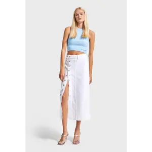 Jeansrock Damen It's Basic Maxi image-3