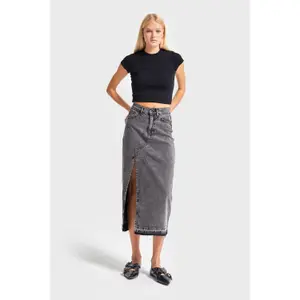 Dames spijkerrok It's Basic taille mi-hautei image-3