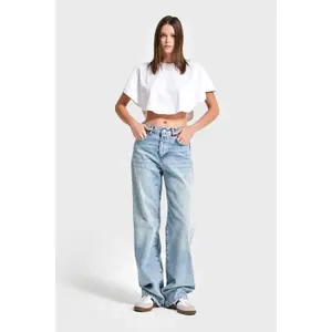 Hoch sitzende lockere Jeans für Frauen It's Basic Sofia image-1
