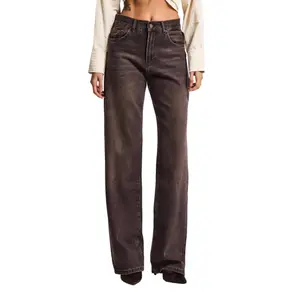 Hoch sitzende lockere Jeans für Frauen It's Basic Sofia image-0