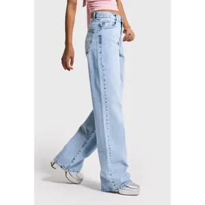 Hoch sitzende lockere Jeans für Frauen It's Basic Sofia image-3