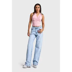 Hoch sitzende lockere Jeans für Frauen It's Basic Sofia image-1