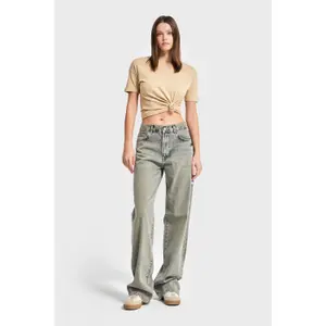 Hoch sitzende lockere Jeans für Frauen It's Basic Sofia image-1
