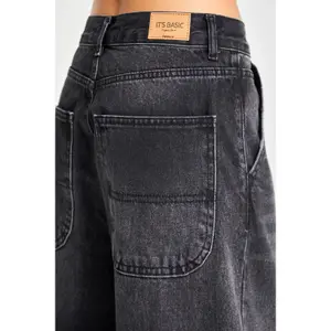 Women's Mid-Rise Straight Jeans It's Basic Nora Skater image-4