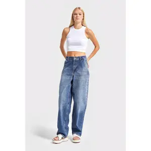 Women's Mid-Rise Straight Jeans It's Basic Nora Skater image-1