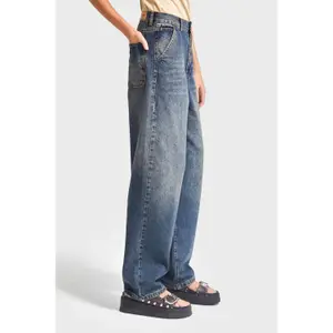 Women's Mid-Rise Straight Jeans It's Basic Nora Skater image-3