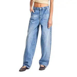Women's Mid-Rise Straight Jeans It's Basic Nora Skater image-0