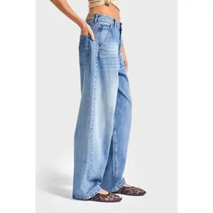 Women's Mid-Rise Straight Jeans It's Basic Nora Skater image-3