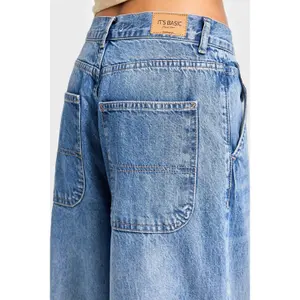 Women's Mid-Rise Straight Jeans It's Basic Nora Skater image-4