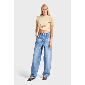Women's Mid-Rise Straight Jeans It's Basic Nora Skater image-1