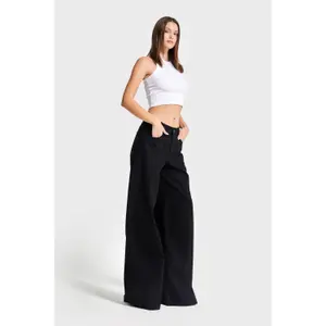 Jeans Palazzo Weite Beine mit hoher Taille Damen It's Basic image-2