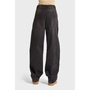 Baggy Tapered Jeans mit mittlerer Taille Damen It's Basic image-2