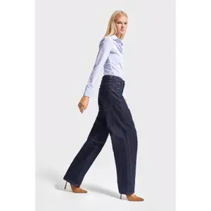 Baggy Tapered Jeans mit mittlerer Taille Damen It's Basic image-3