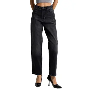 Jeans Relaxed vita media donna It's Basic June image-0