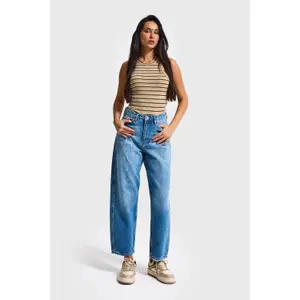 Jeans Relaxed vita media donna It's Basic June image-1