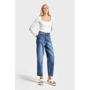 Jeans Relaxed vita media donna It's Basic June image-1
