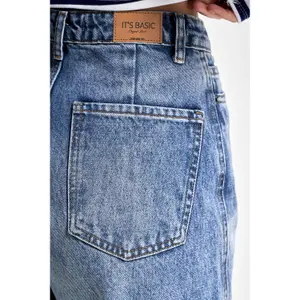 Jeans Relaxed vita media donna It's Basic June image-4