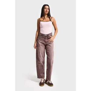 Jeans Relaxed vita media donna It's Basic June image-1