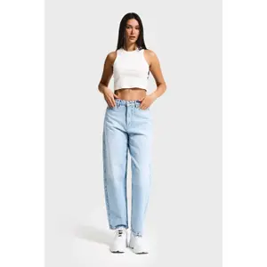 Jeans Relaxed vita media donna It's Basic June image-1