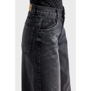 Mid-Rise Palazzo Jeans Women It's Basic Elena image-4